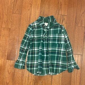 Green Plaid Kids Shirt - Sz (4/5)